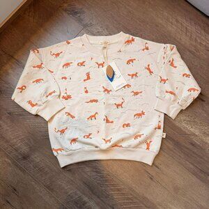 4-5Y Red Caribou Fox Sweatshirt NWT
